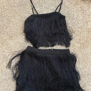 FRINGE TOP & SKIRT